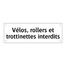 Vélos, rollers et trottinettes interdits