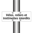Vélos, rollers et trottinettes interdits
