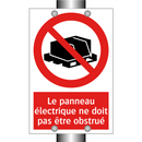 Le panneau électrique ne doit pas être obstrué
