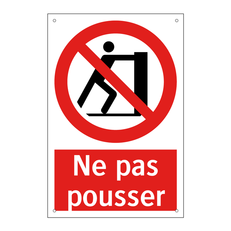 Ne pas pousser