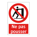 Ne pas pousser