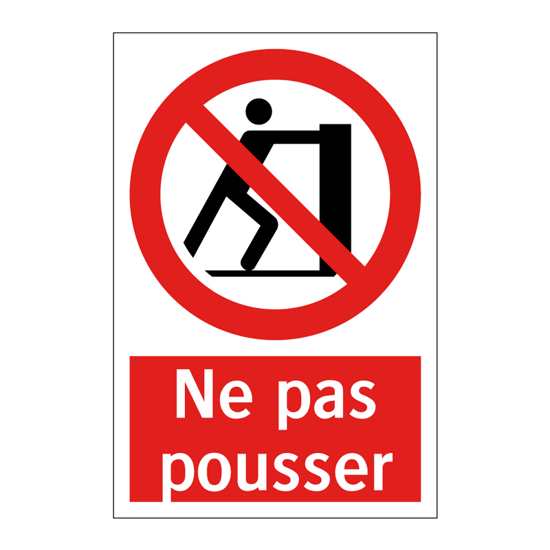 Ne pas pousser