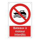 Bateaux à moteur interdits