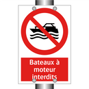 Bateaux à moteur interdits