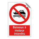 Bateaux à moteur interdits