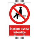 Station assise interdite