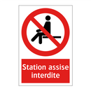 Station assise interdite