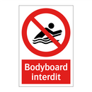 Bodyboard interdit