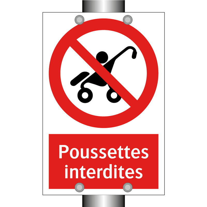 Poussettes interdites