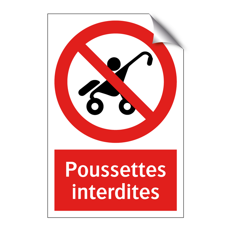 Poussettes interdites