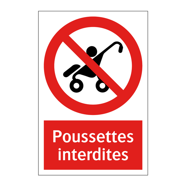 Poussettes interdites