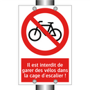 Il est interdit de garer des vélos dans la cage d'escalier !