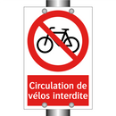 Circulation de vélos interdite