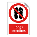 Tongs interdites