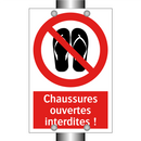 Chaussures ouvertes interdites !