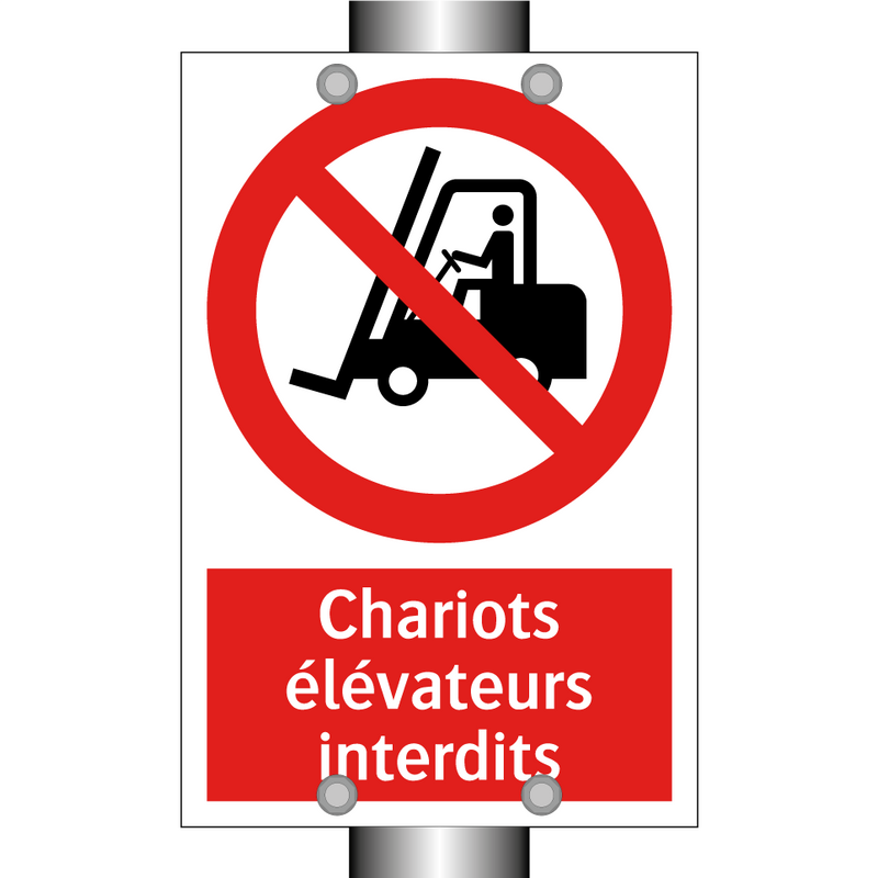 Chariots élévateurs interdits
