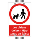 Les chiens doivent être tenus en laisse