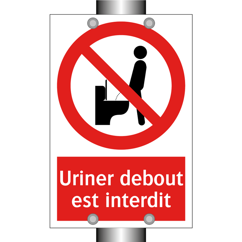 Uriner debout est interdit