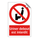Uriner debout est interdit