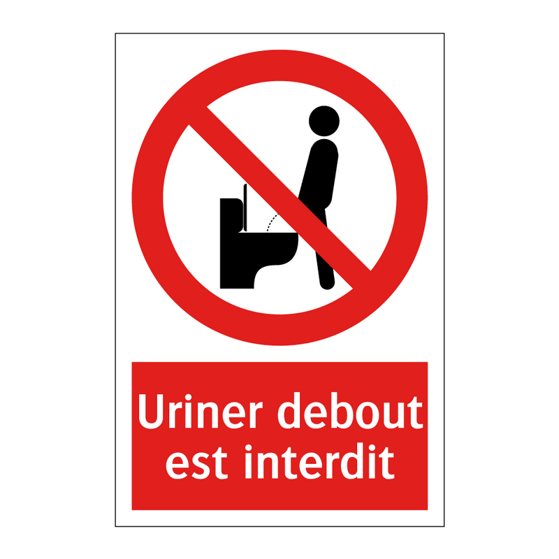 Uriner debout est interdit