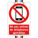 Ne pas utiliser de téléphones portables
