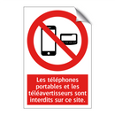 Les téléphones portables et les téléavertisseurs sont interdits sur ce site.