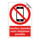 Veuillez éteindre votre téléphone portable