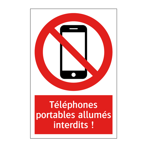 Téléphones portables allumés interdits !