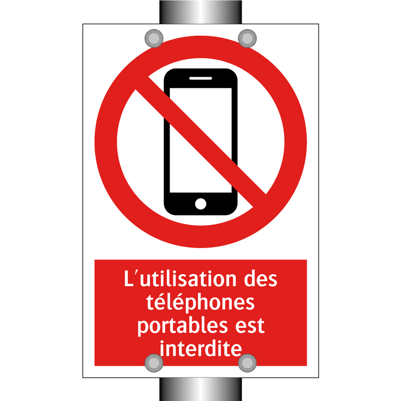 L'utilisation des téléphones portables est interdite