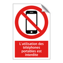 L'utilisation des téléphones portables est interdite