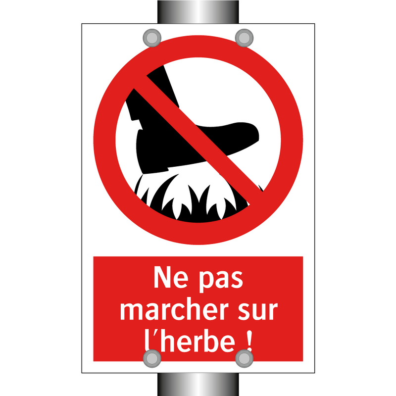 Ne pas marcher sur l'herbe !