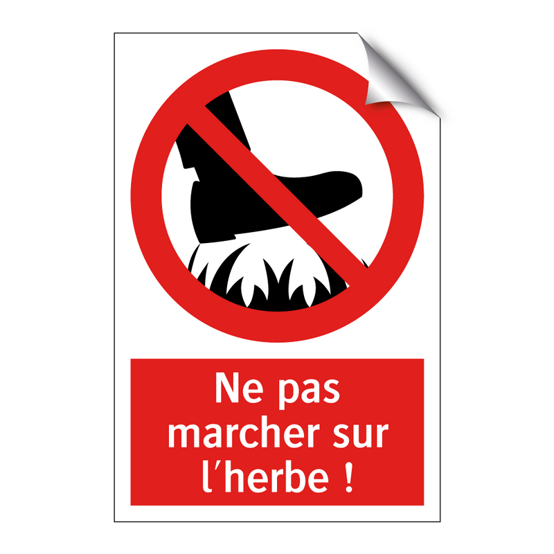 Ne pas marcher sur l'herbe !
