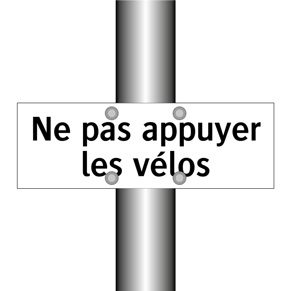 Ne pas appuyer les vélos