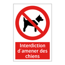 Interdiction d'amener des chiens