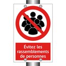 Évitez les rassemblements de personnes