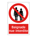 Baignade nue interdite