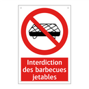 Interdiction des barbecues jetables
