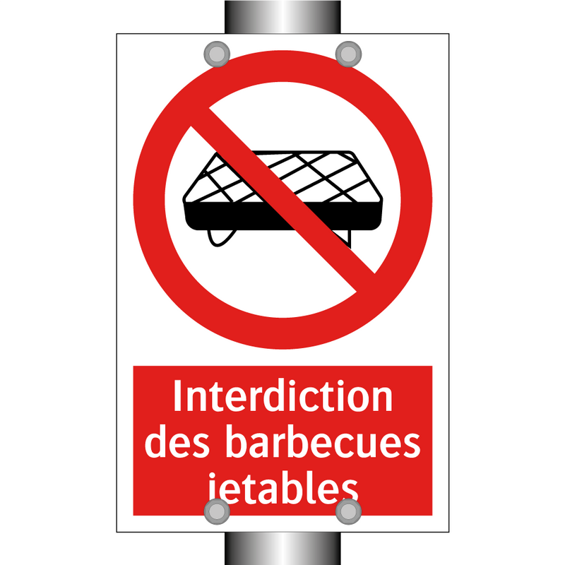 Interdiction des barbecues jetables