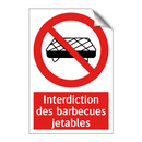 Interdiction des barbecues jetables