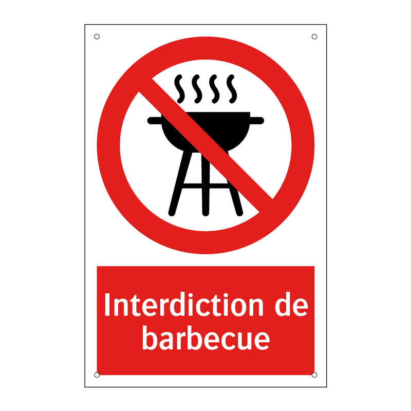 Interdiction de barbecue