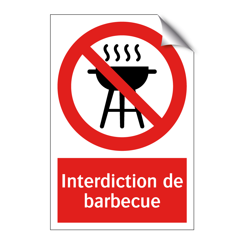 Interdiction de barbecue
