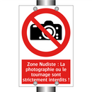 Zone Nudiste : La photographie ou le tournage sont strictement interdits !