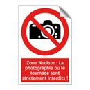 Zone Nudiste : La photographie ou le tournage sont strictement interdits !