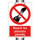 Nourrir les poissons interdit