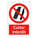 Cutter interdit