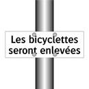 Les bicyclettes seront enlevées