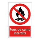 Feux de camp interdits
