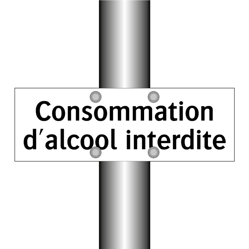 Consommation d'alcool interdite