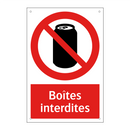 Boîtes interdites