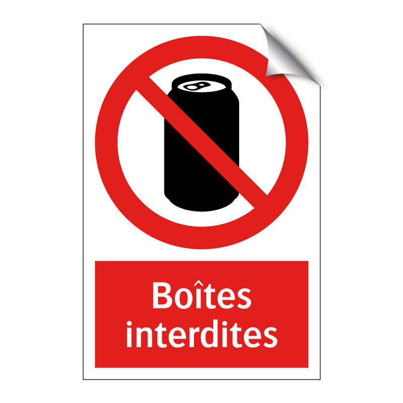 Boîtes interdites